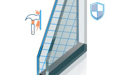 Vidrio con tratamiento de seguridad